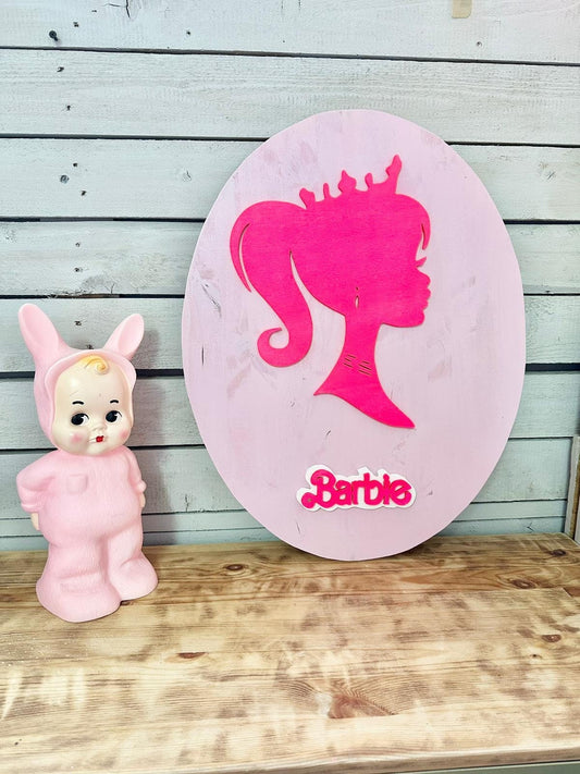 cadre en bois 3D BARBIE