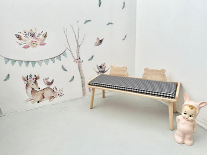 Banc enfant bois naturel