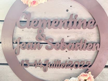 Couronne florale mariage baby shower baptême communion
