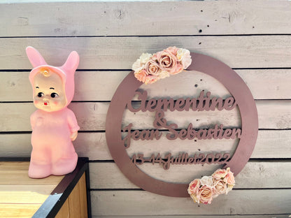 Couronne florale mariage baby shower baptême communion