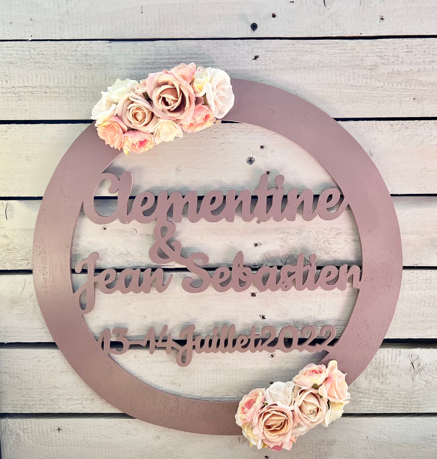 Couronne florale mariage baby shower baptême communion